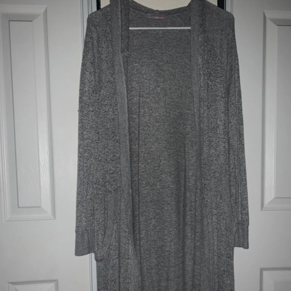 Inspired Hearts grey JCPenny cardigan